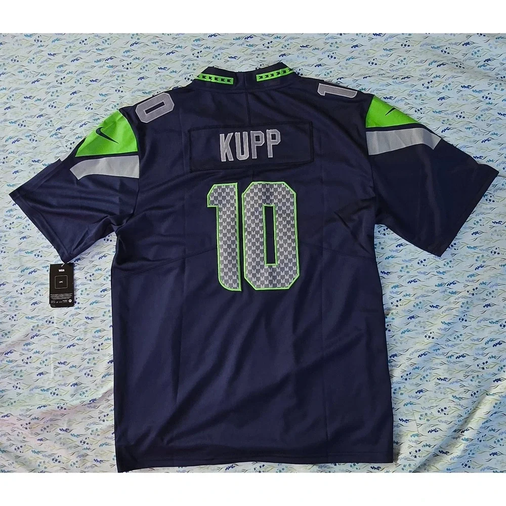 Nike Seattle Seahawks Cooper Kupp 10 NFL Jersey Mens XL Navy Blue On‎ Field New